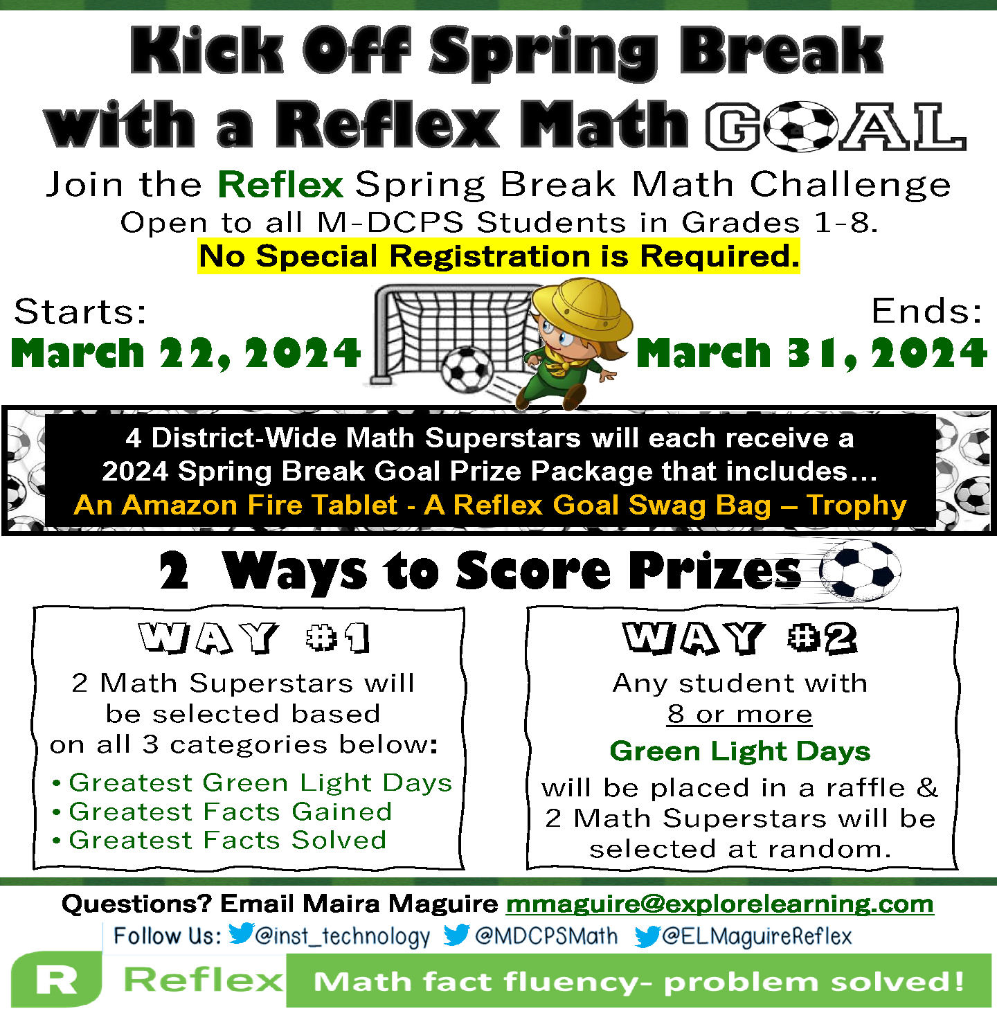 Reflex Spring Break Math Challenge